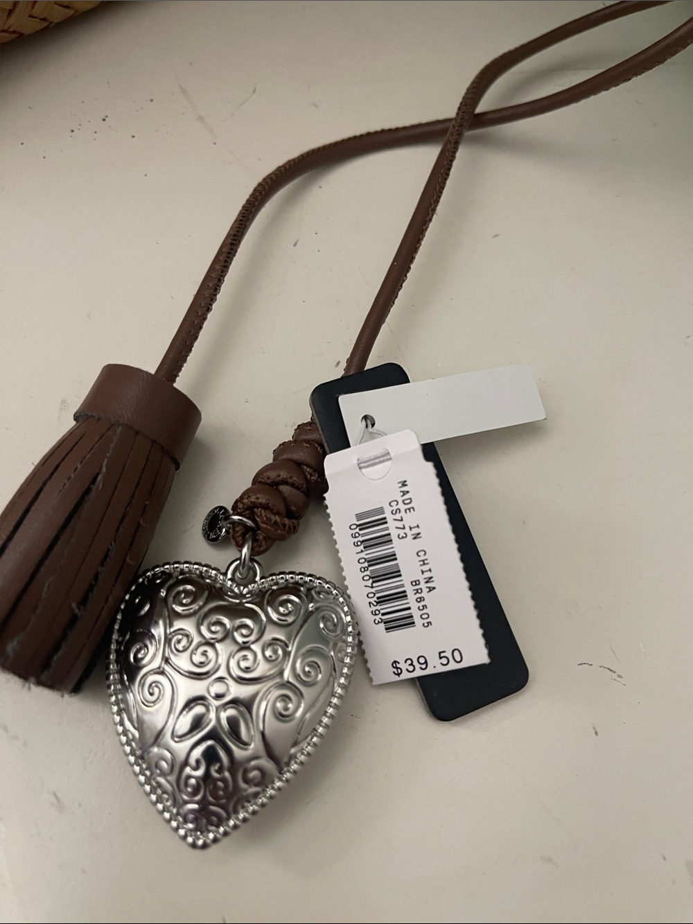 J. Crew Tan Tassel Bag Charm